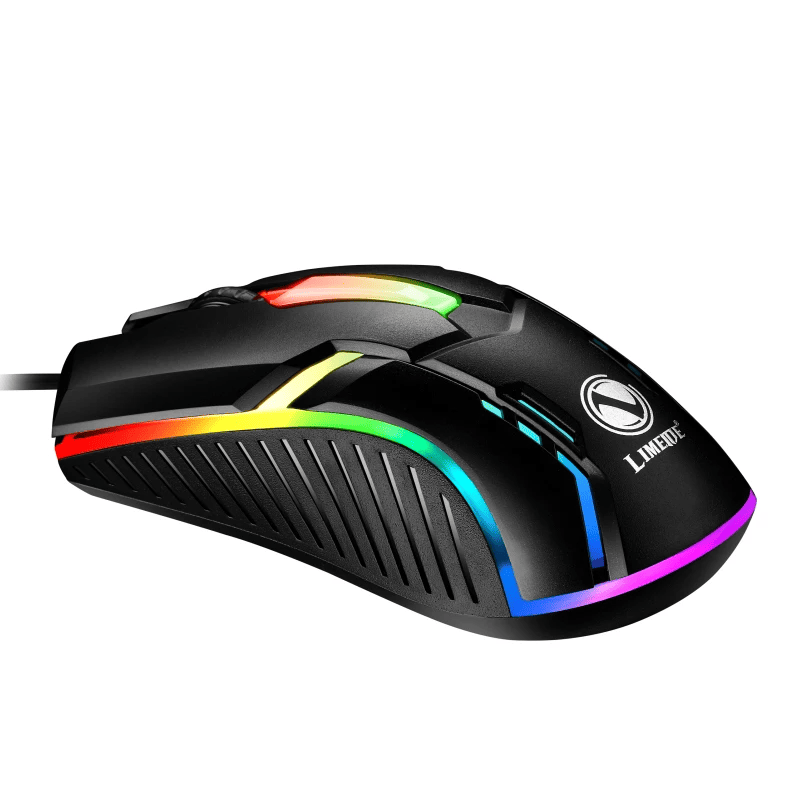 1200DPI USB Wired Optical Gaming Mouse with LED Light for PC Laptop - Task & Tether