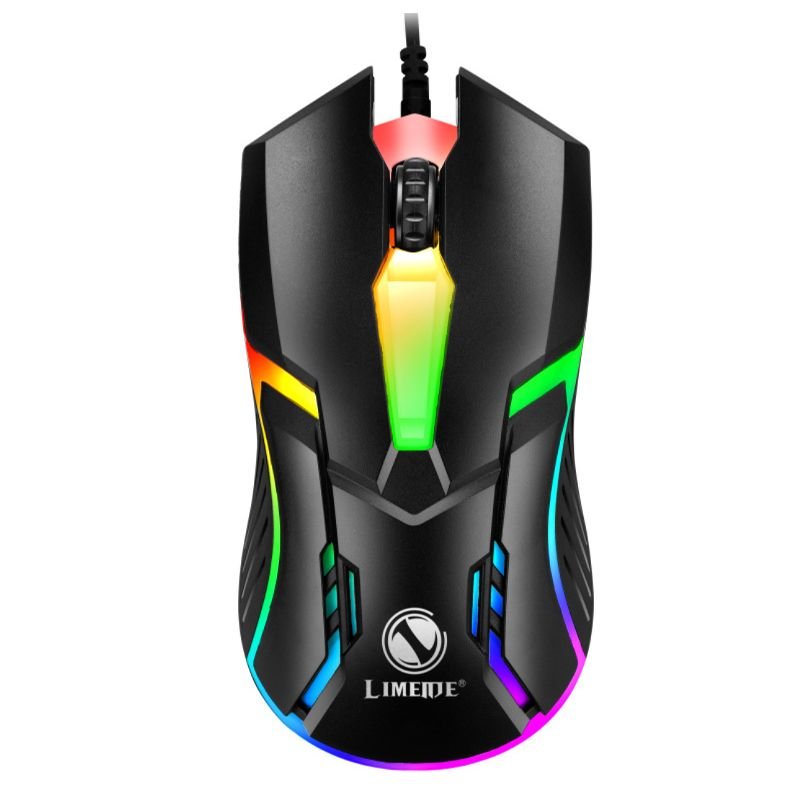 1200DPI USB Wired Optical Gaming Mouse with LED Light for PC Laptop - Task & Tether