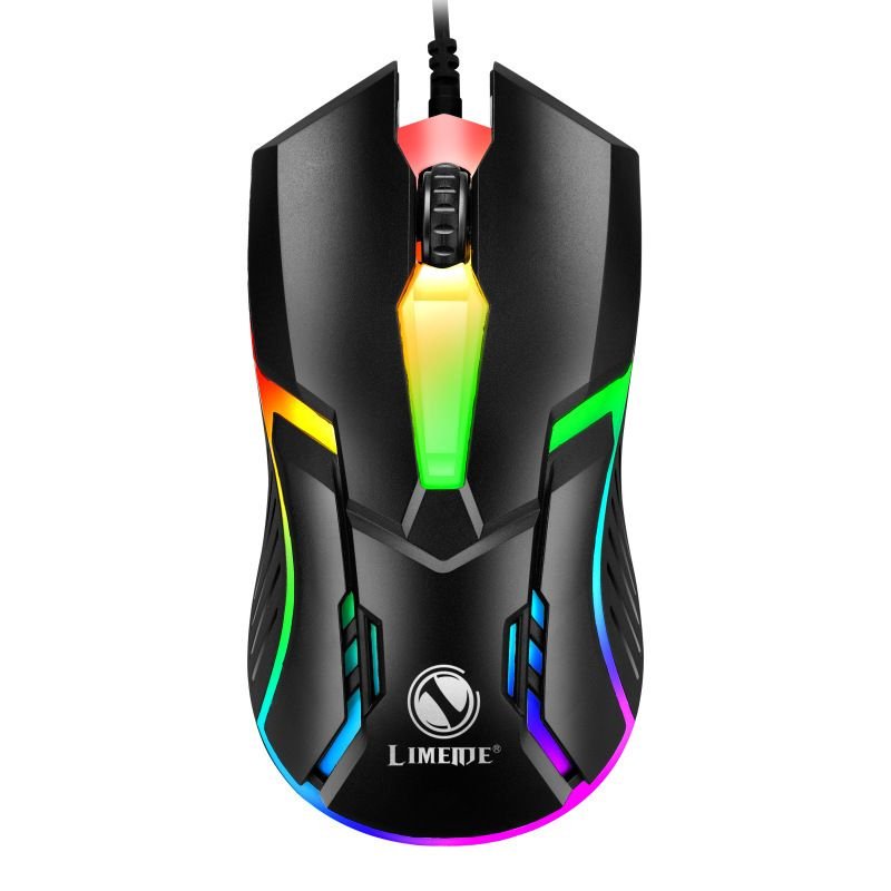 1200DPI USB Wired Optical Gaming Mouse with LED Light for PC Laptop - Task & Tether