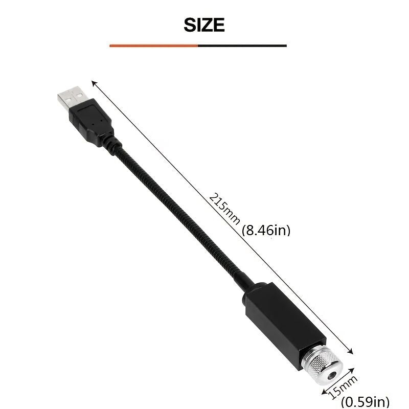 Kids Movie Camera LED Projector Car Decor Star Light Atmosphere Lamp - Task & Tether