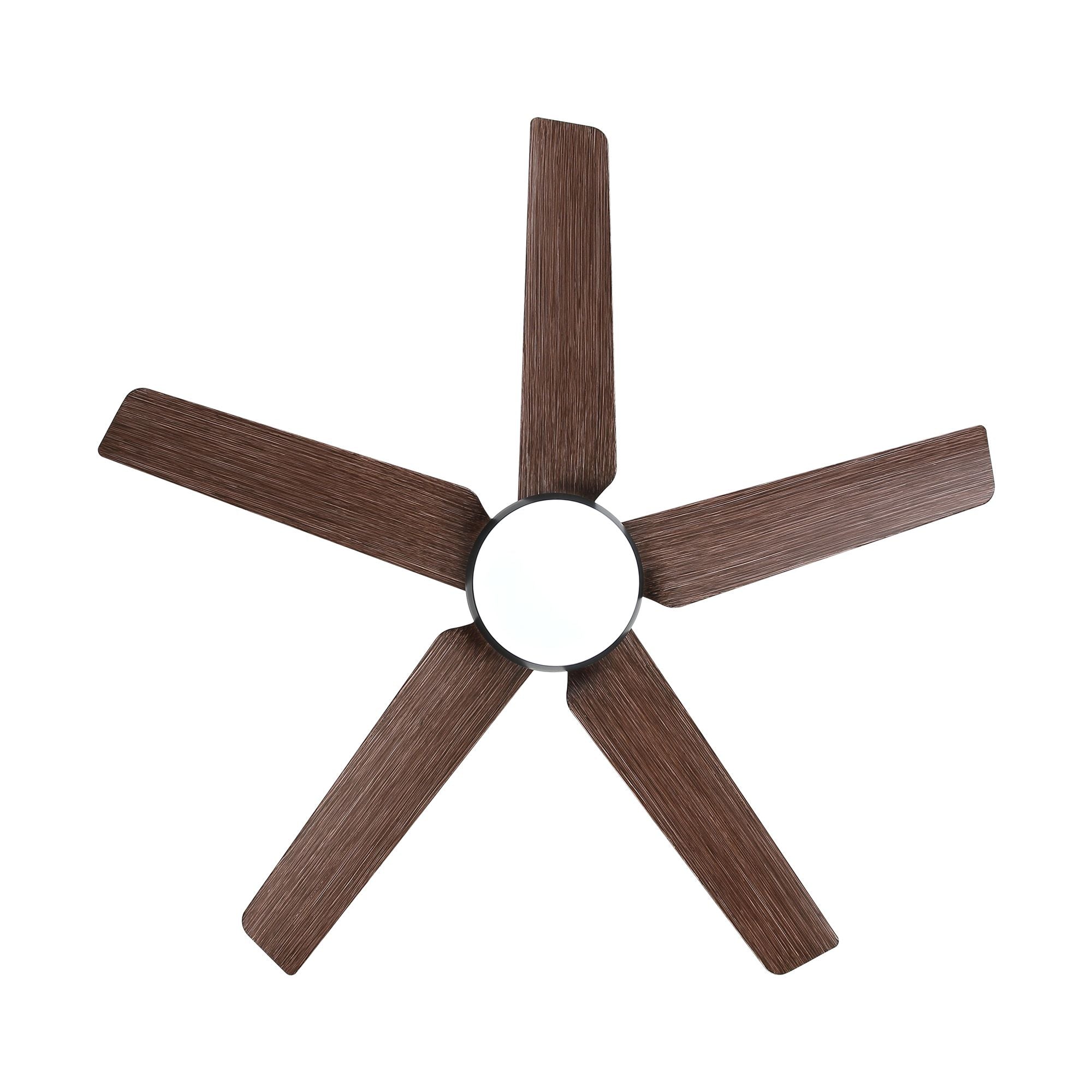 48 in. Integrated LED Indoor Brown Ceiling Fan with Light Kit and Remote Control - Task & Tether