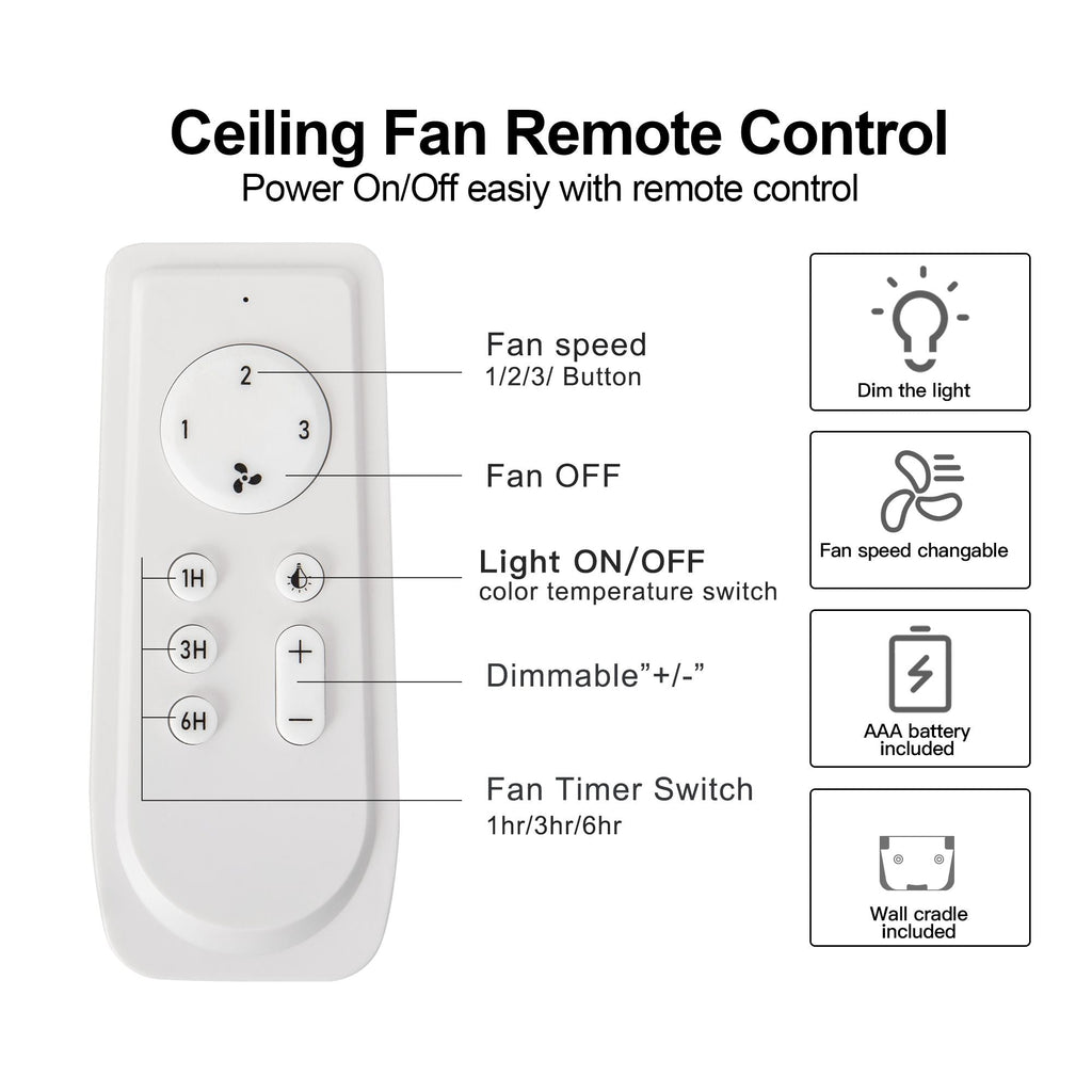 48 in. Integrated LED Indoor Brown Ceiling Fan with Light Kit and Remote Control - Task & Tether