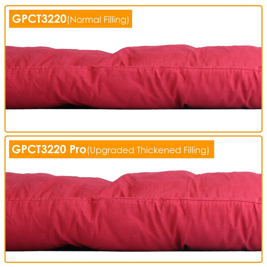 67x22in Chaise Lounger Cushion Recliner Rocking Chair Sofa Mat Deck Chair Cushion - Task & Tether