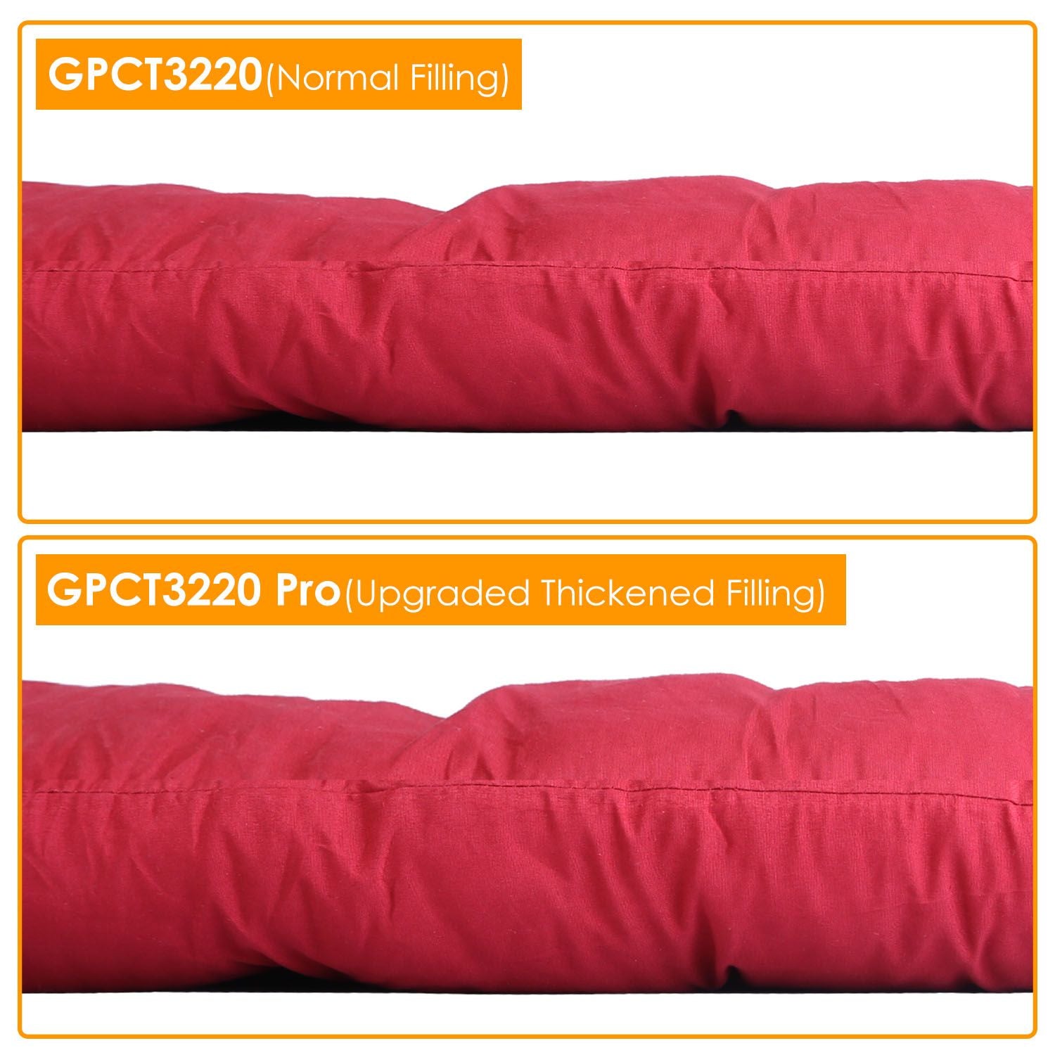 67x22in Chaise Lounger Cushion Recliner Rocking Chair Sofa Mat Deck Chair Cushion - Task & Tether