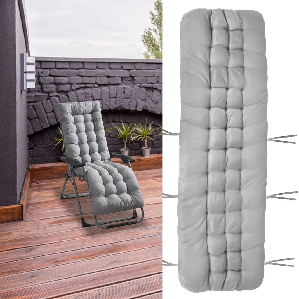 67x22in Chaise Lounger Cushion Recliner Rocking Chair Sofa Mat Deck Chair Cushion - Task & Tether