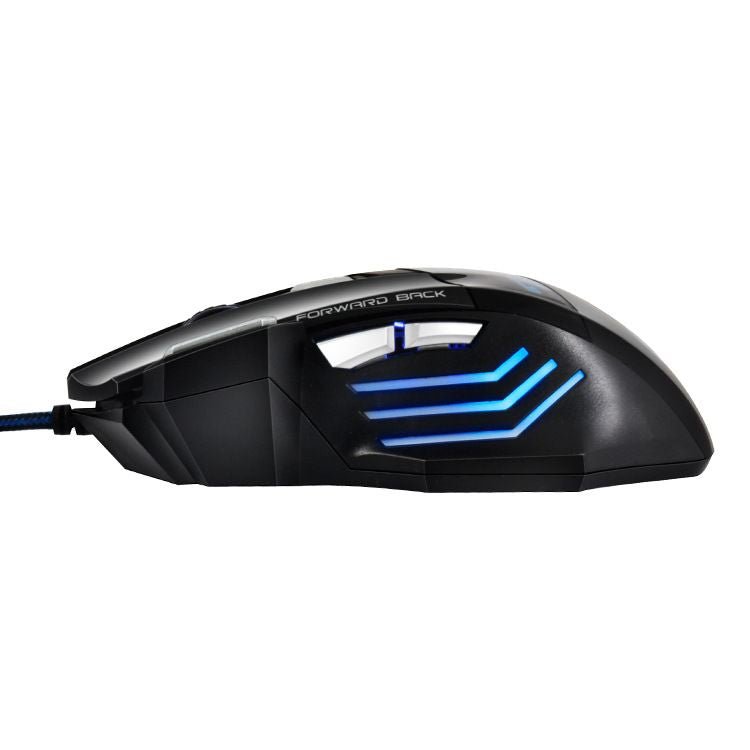 Ergonomic USB Wired Gaming Mouse for PC Laptop - 5500 DPI Gamer Mouse with LED & 7 Buttons - Task & Tether