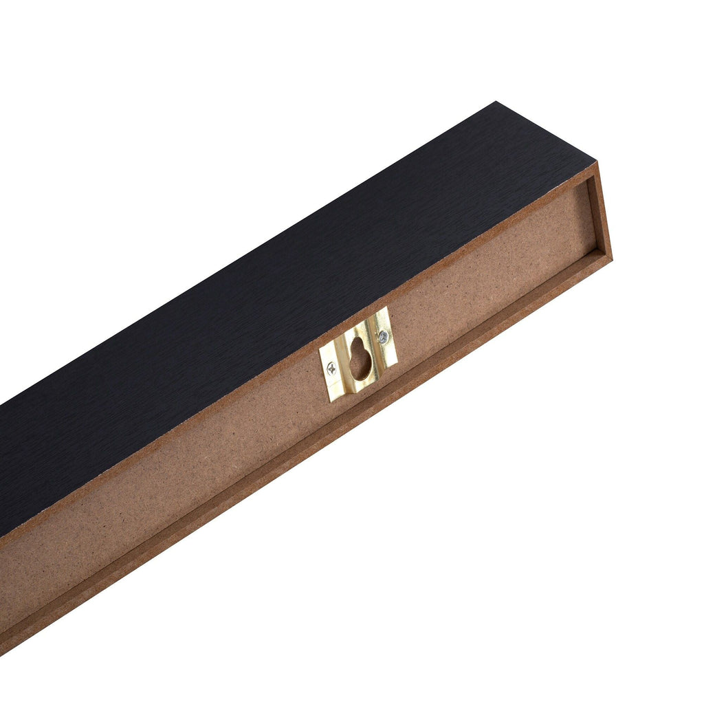 LED Black Floating Shelves - Stylish Storage Solution - Task & Tether