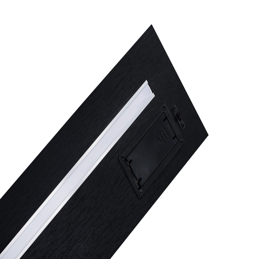 LED Black Floating Shelves - Stylish Storage Solution - Task & Tether