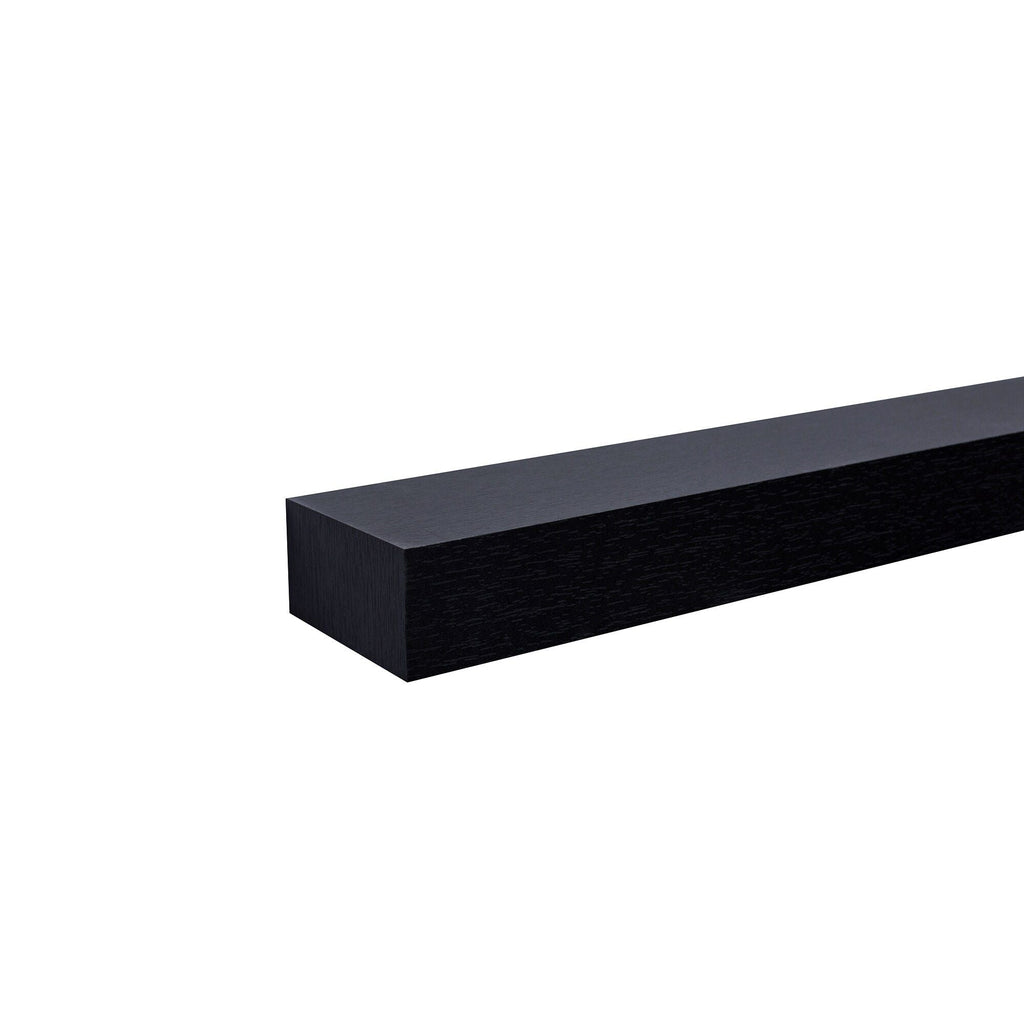 LED Black Floating Shelves - Stylish Storage Solution - Task & Tether