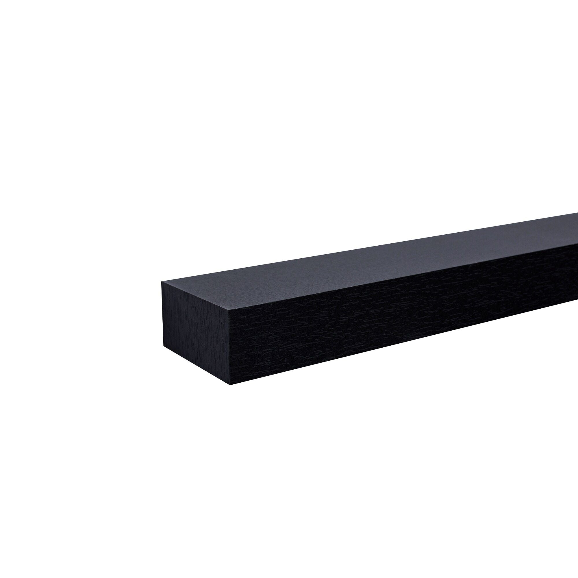 LED Black Floating Shelves - Stylish Storage Solution - Task & Tether
