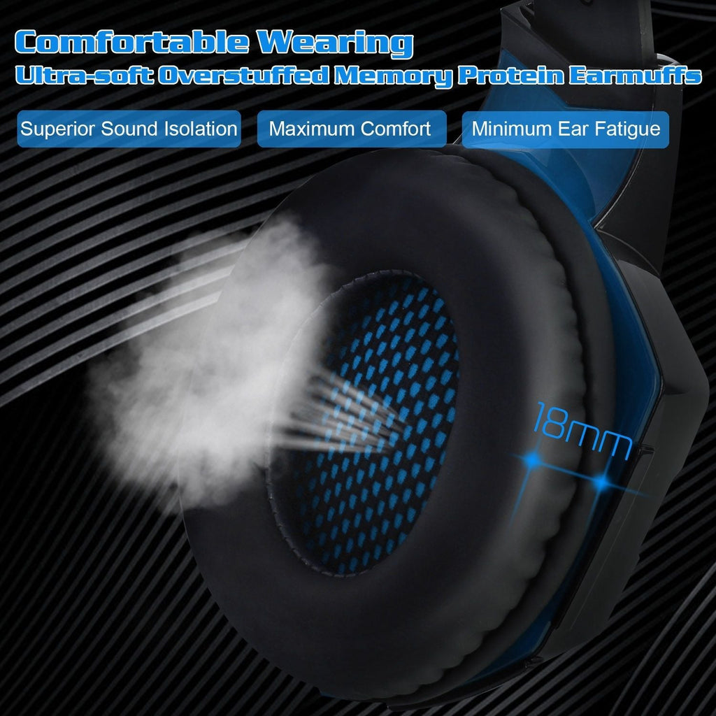 Gaming Headset Over Ear Headphones for PS4 Xbox Nintendo Switch PC Laptop - Task & Tether