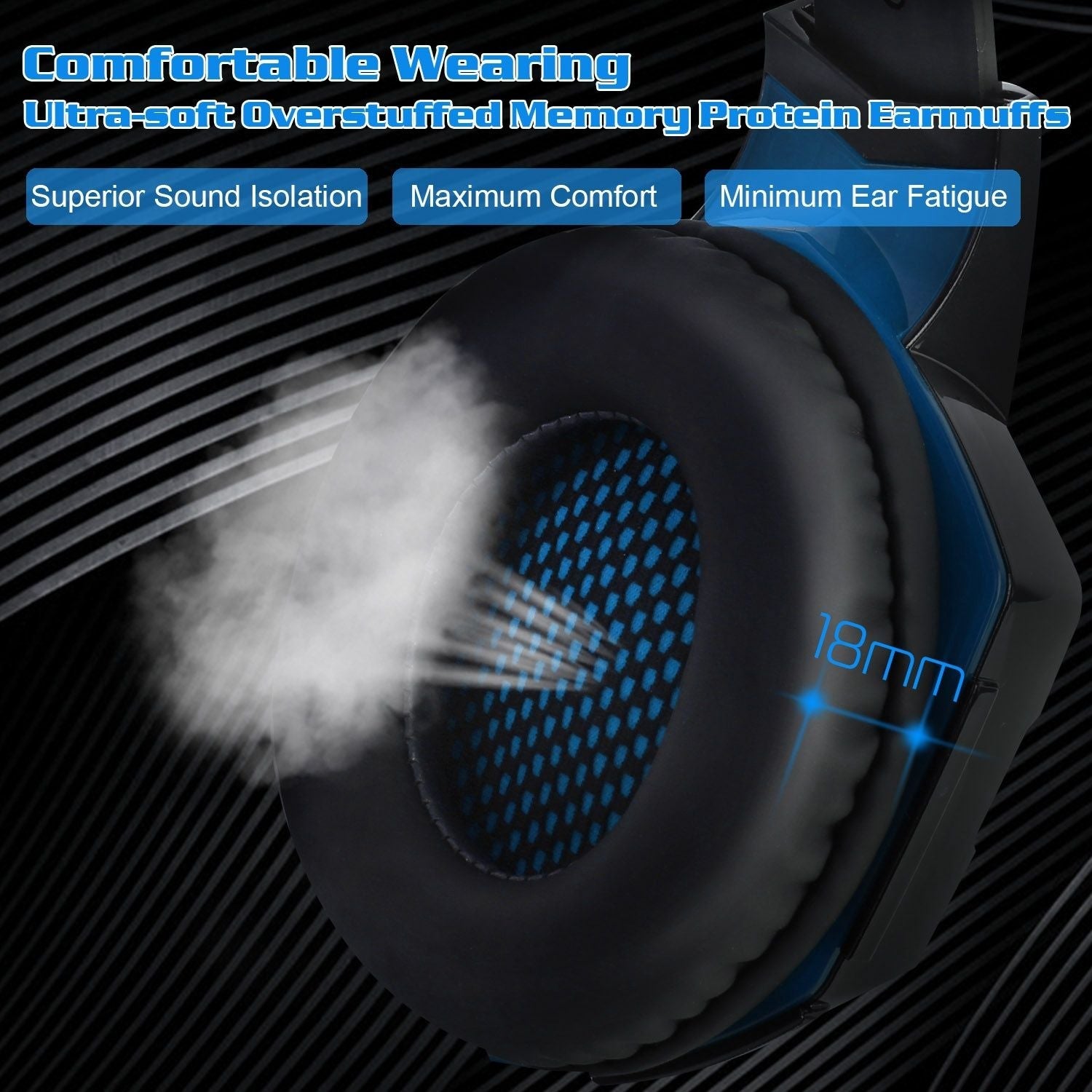 Gaming Headset Over Ear Headphones for PS4 Xbox Nintendo Switch PC Laptop - Task & Tether