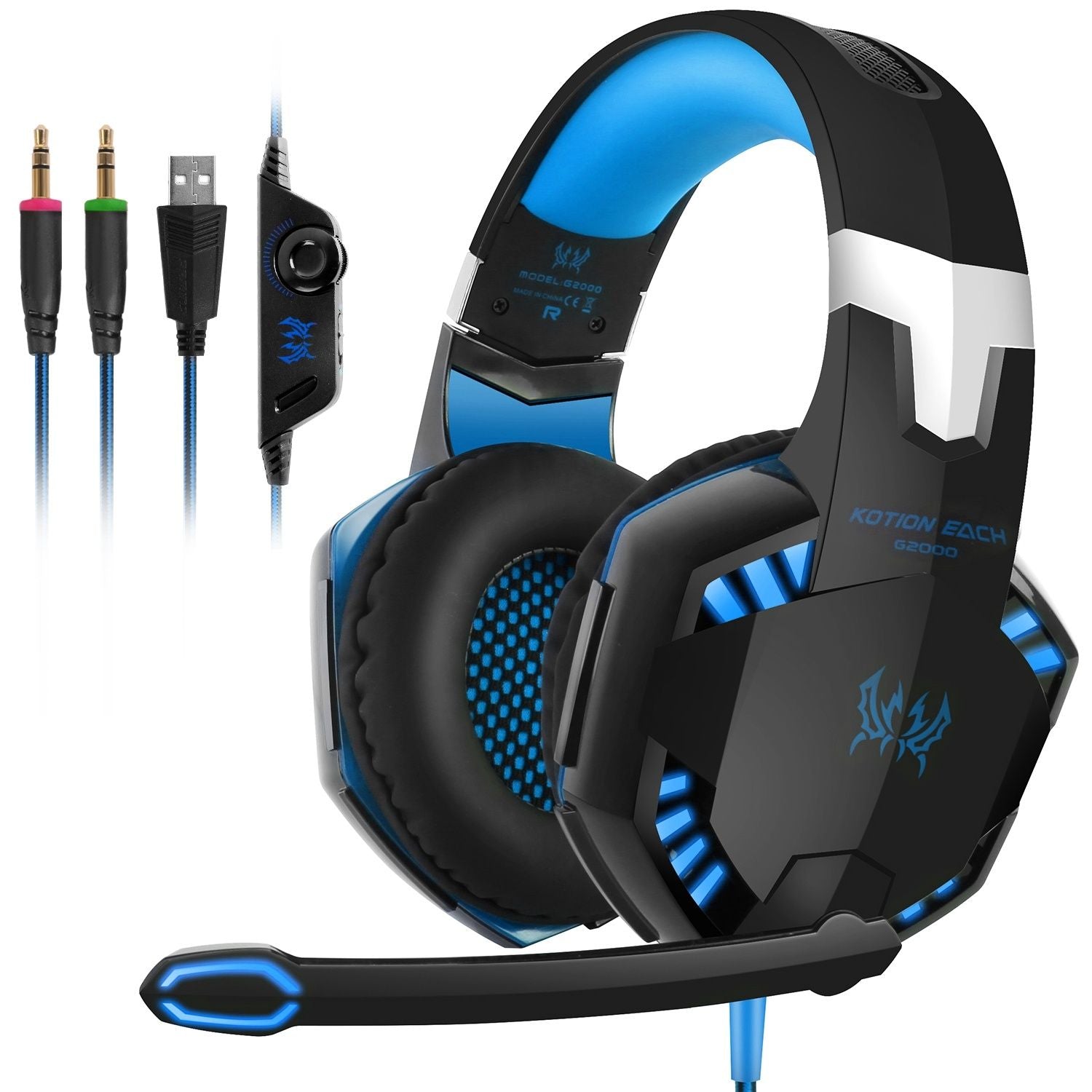 Gaming Headset Over Ear Headphones for PS4 Xbox Nintendo Switch PC Laptop - Task & Tether