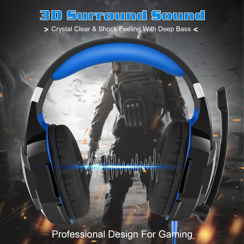 Gaming Headset Over Ear Headphones for PS4 Xbox Nintendo Switch PC Laptop - Task & Tether