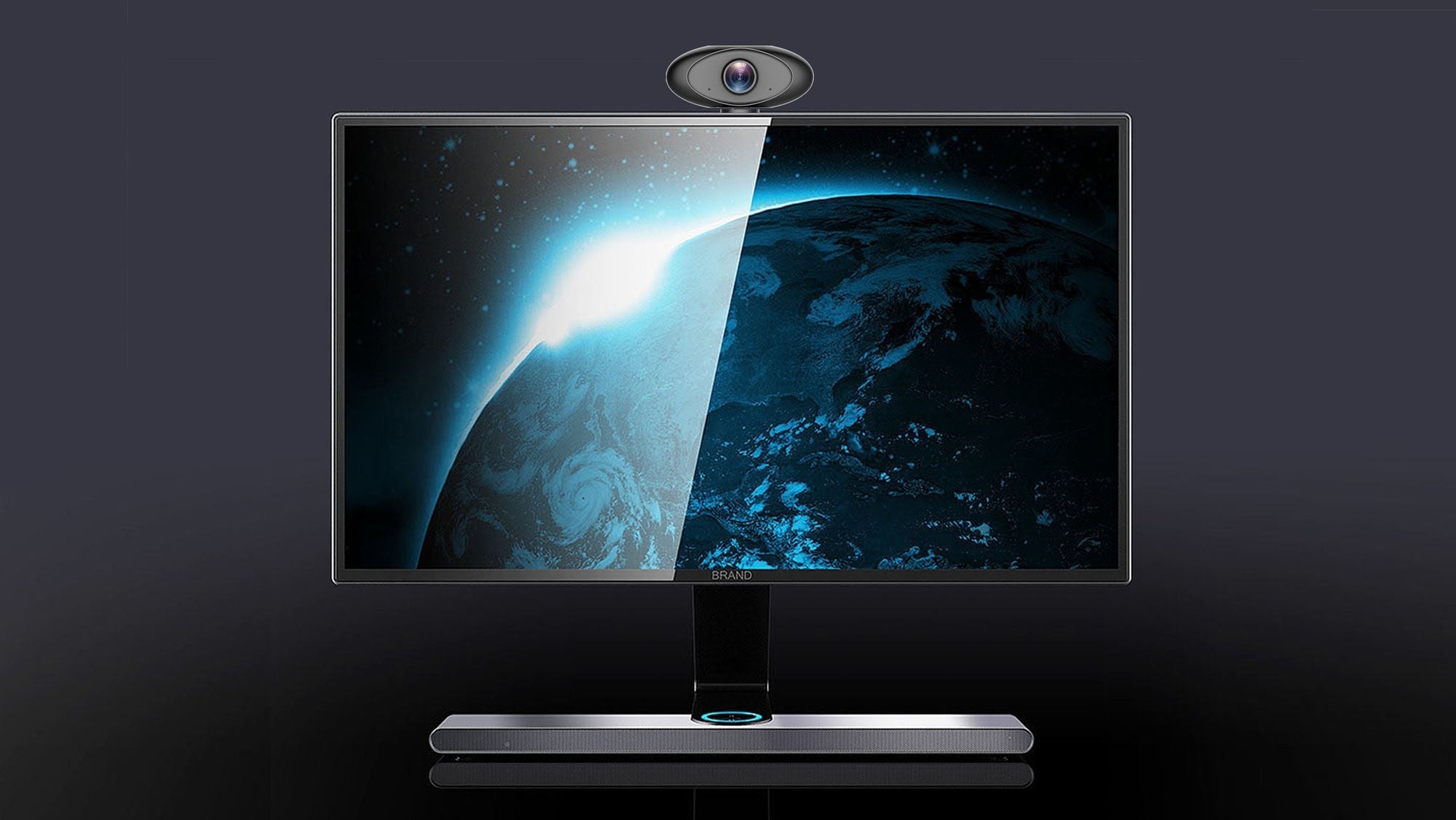 HD 1080P Webcam Noise Reducing Microphone Widescreen Rii RC100 USB Computer Desktop Camera for Video Calling Streaming Recording Conferencing Gaming 360° Rotat Low - Light Correction - Task & Tether