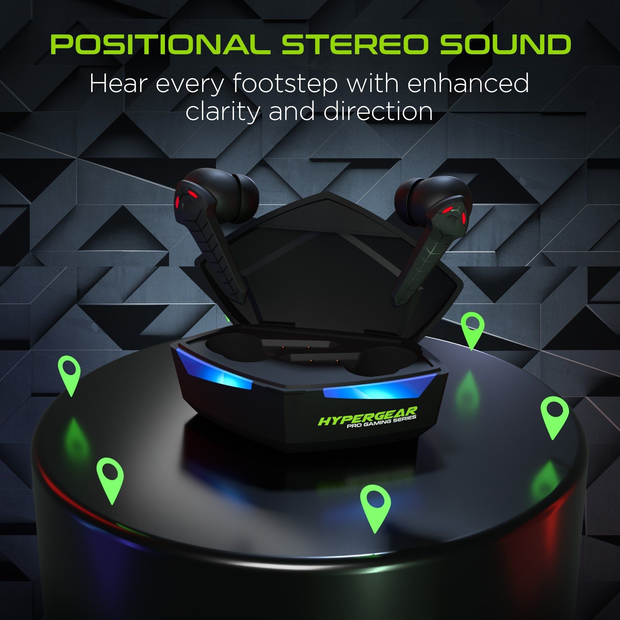 HyperGear CobraStrike True Wireless Gaming Earbuds - Task & Tether