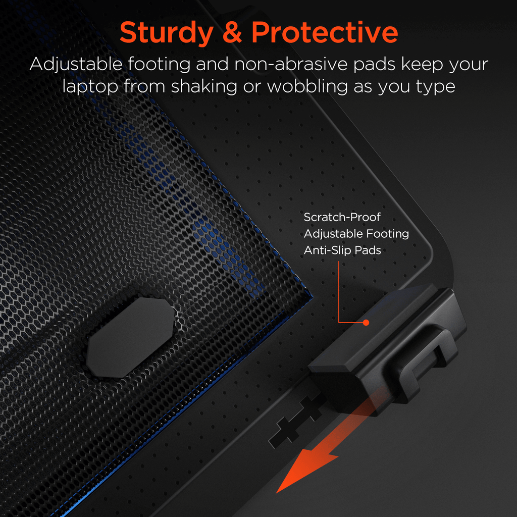 HyperGear UpRite Air Portable Laptop Cooling Stand - Task & Tether