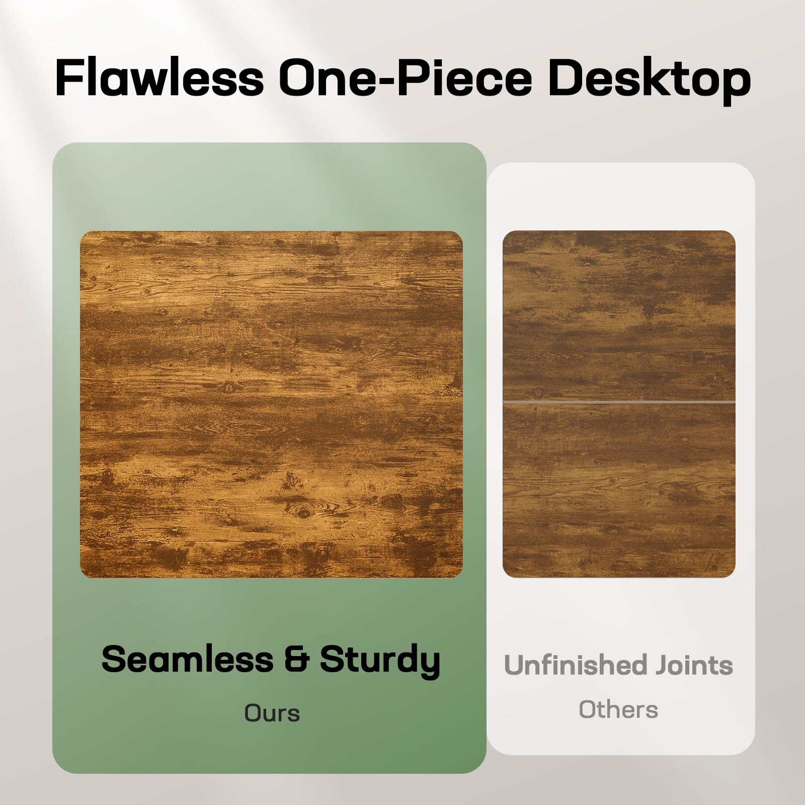 Height Adjustable Electric Standing Desk, Sit Stand Desk with Thickened Tabletop for Home Office - Task & Tether