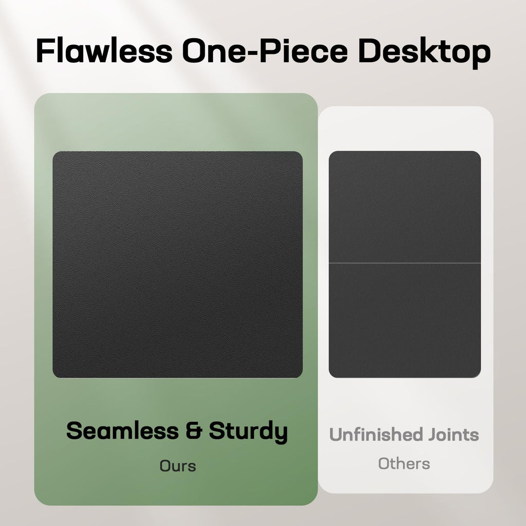 Height Adjustable Electric Standing Desk, Sit Stand Desk with Thickened Tabletop for Home Office - Task & Tether