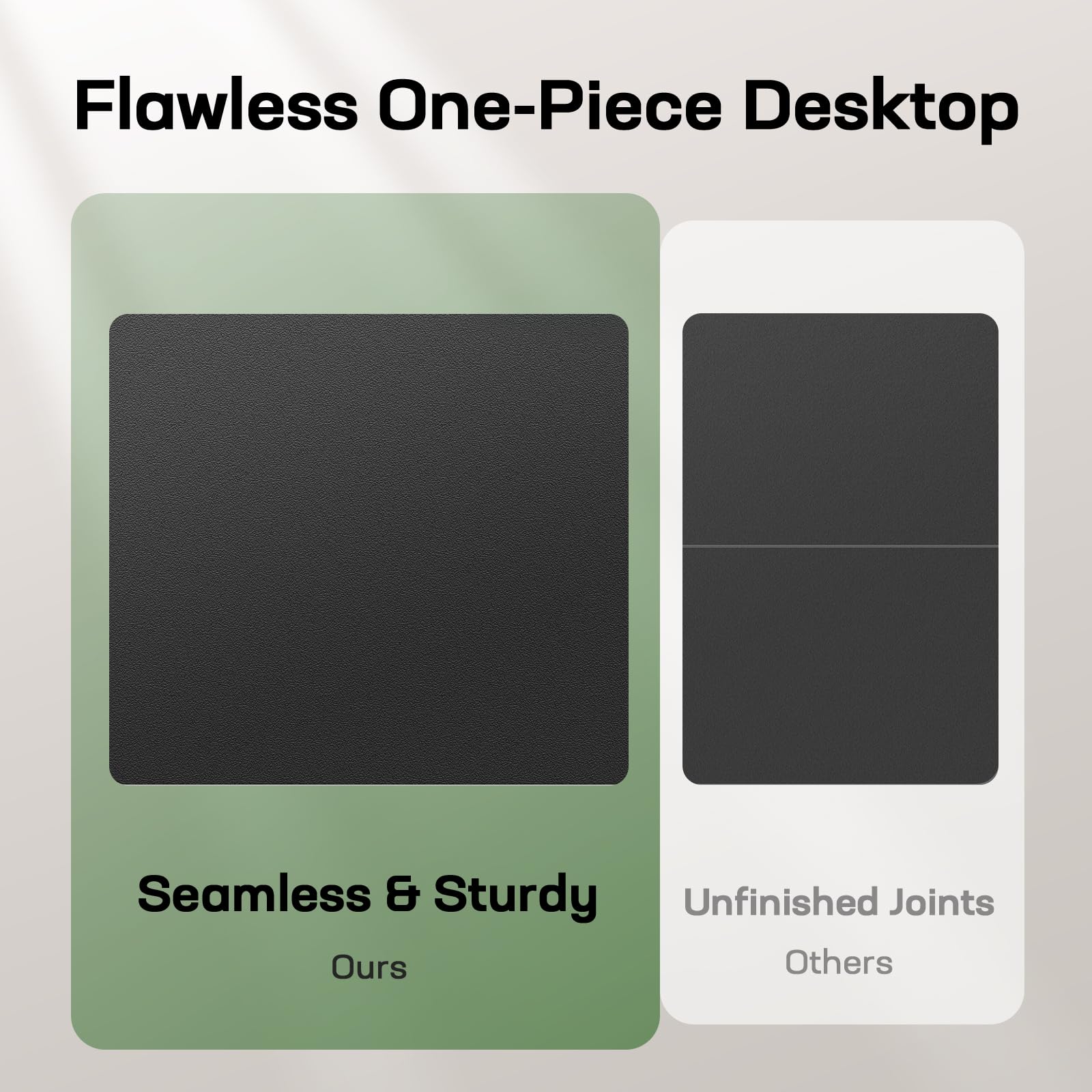 Height Adjustable Electric Standing Desk, Sit Stand Desk with Thickened Tabletop for Home Office - Task & Tether