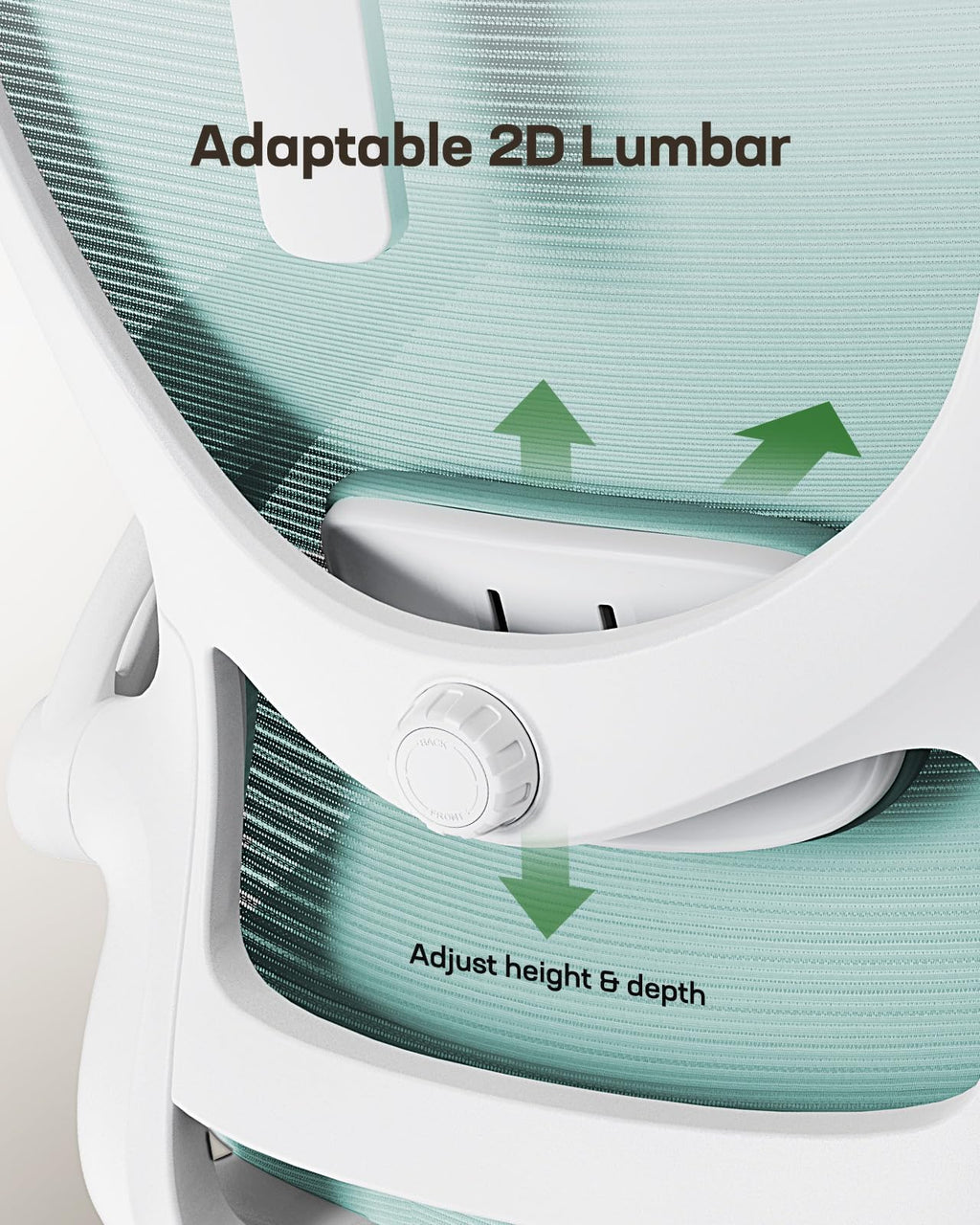 ComfortPro Ergonomic Office Chair: High Back Mesh with Adjustable Lumbar Support - Task & Tether