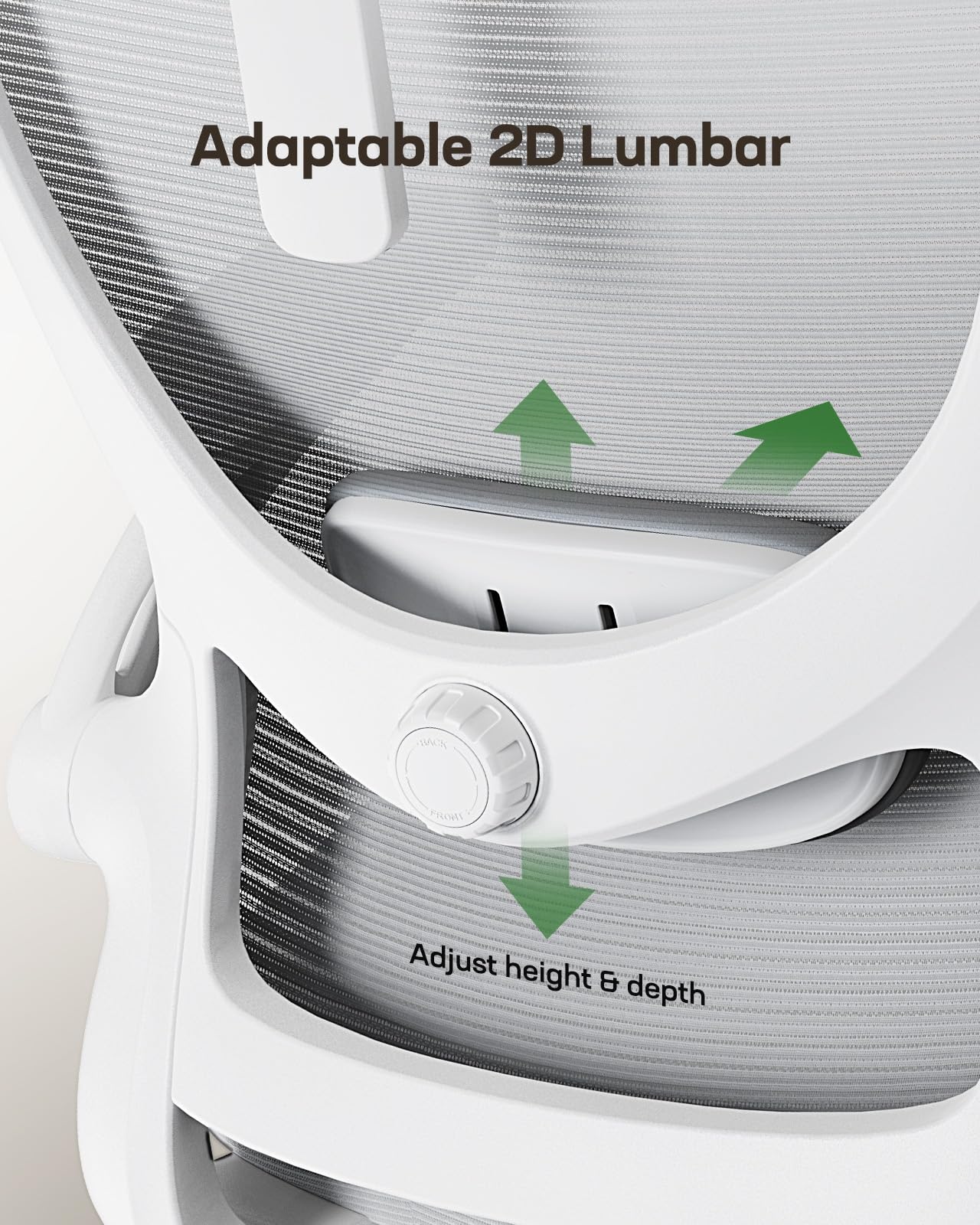 ComfortPro Ergonomic Office Chair: High Back Mesh with Adjustable Lumbar Support - Task & Tether