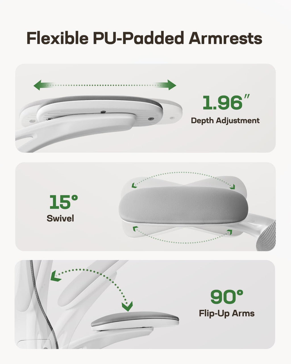 ComfortPro Ergonomic Office Chair: High Back Mesh with Adjustable Lumbar Support - Task & Tether