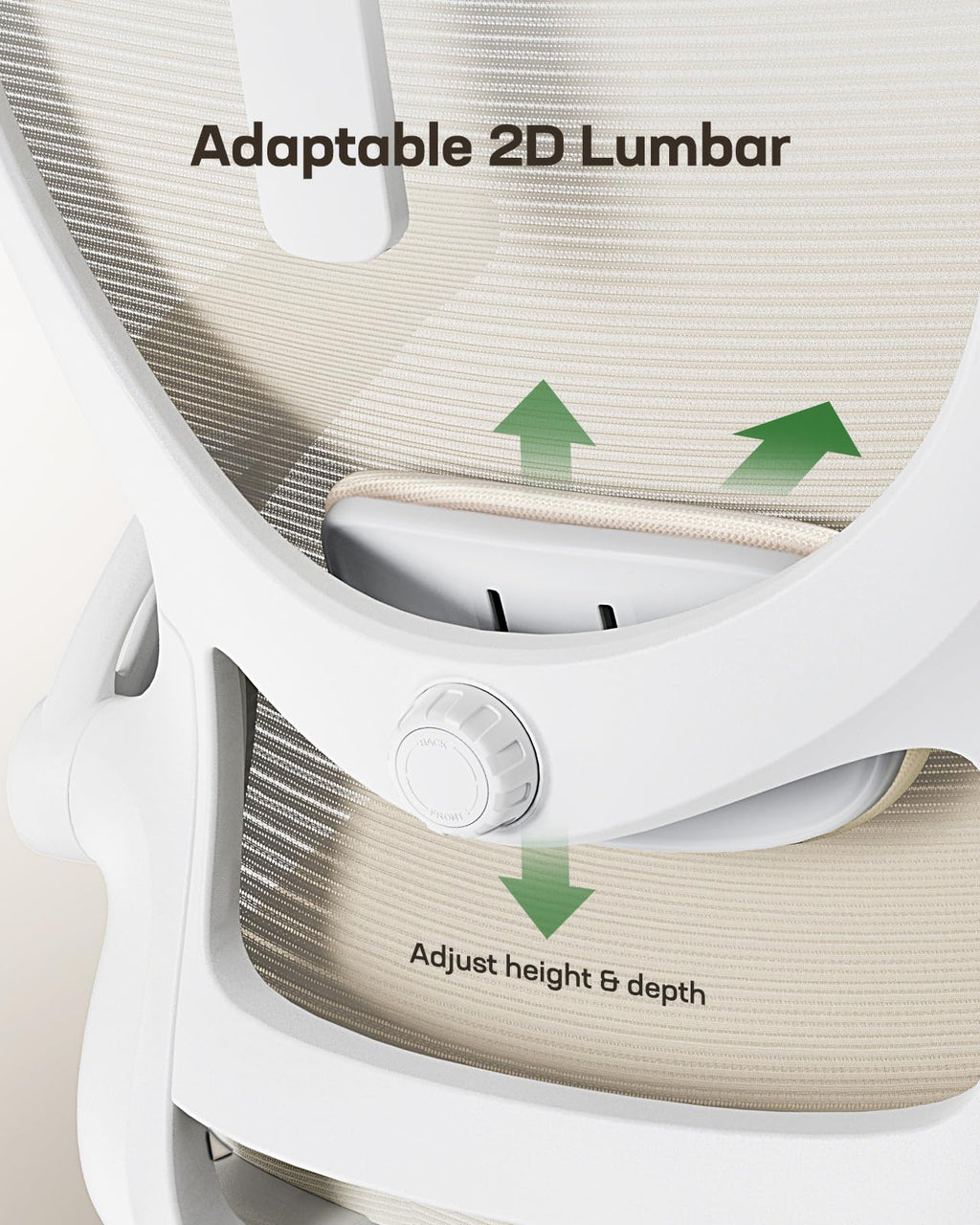 ComfortPro Ergonomic Office Chair: High Back Mesh with Adjustable Lumbar Support - Task & Tether