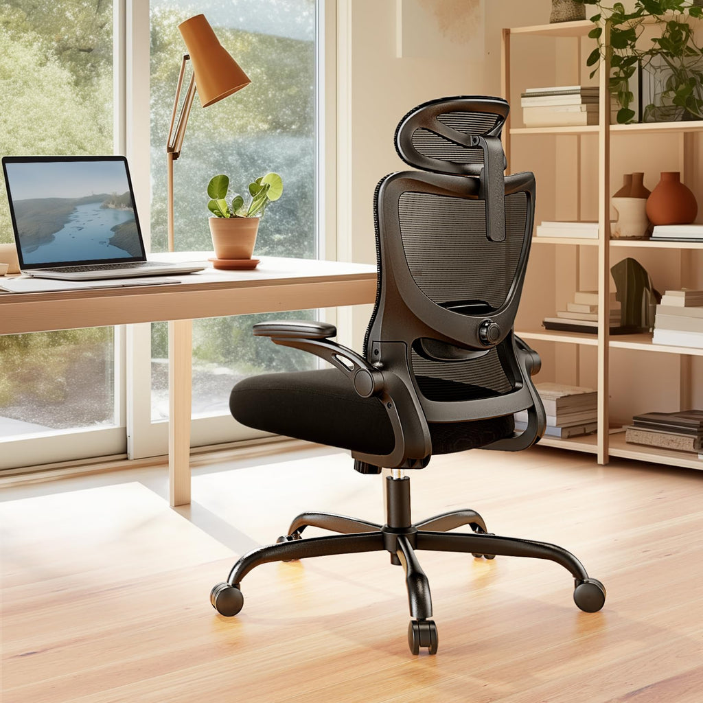 ComfortPro Ergonomic Office Chair: High Back Mesh with Adjustable Lumbar Support - Task & Tether