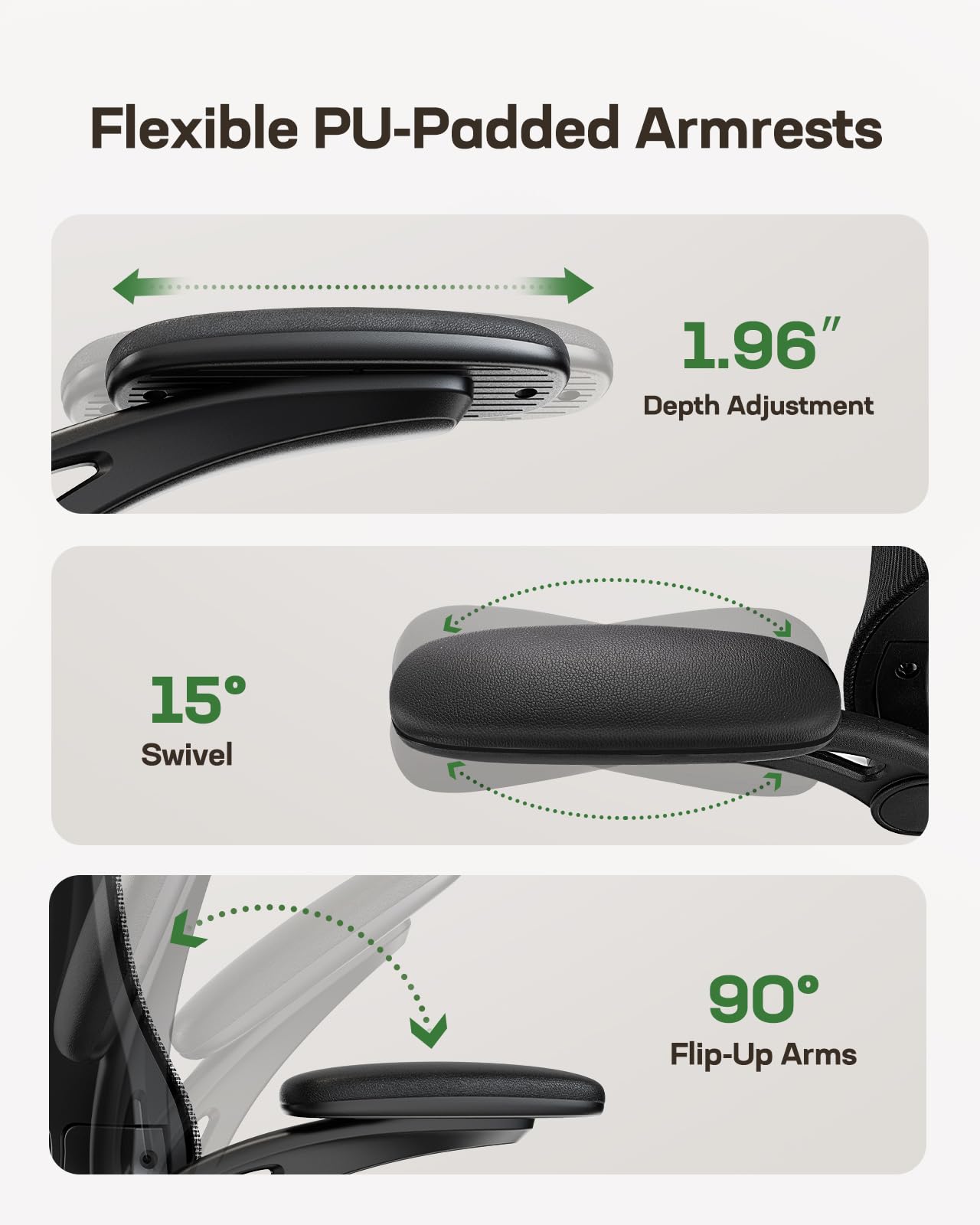 ComfortPro Ergonomic Office Chair: High Back Mesh with Adjustable Lumbar Support - Task & Tether