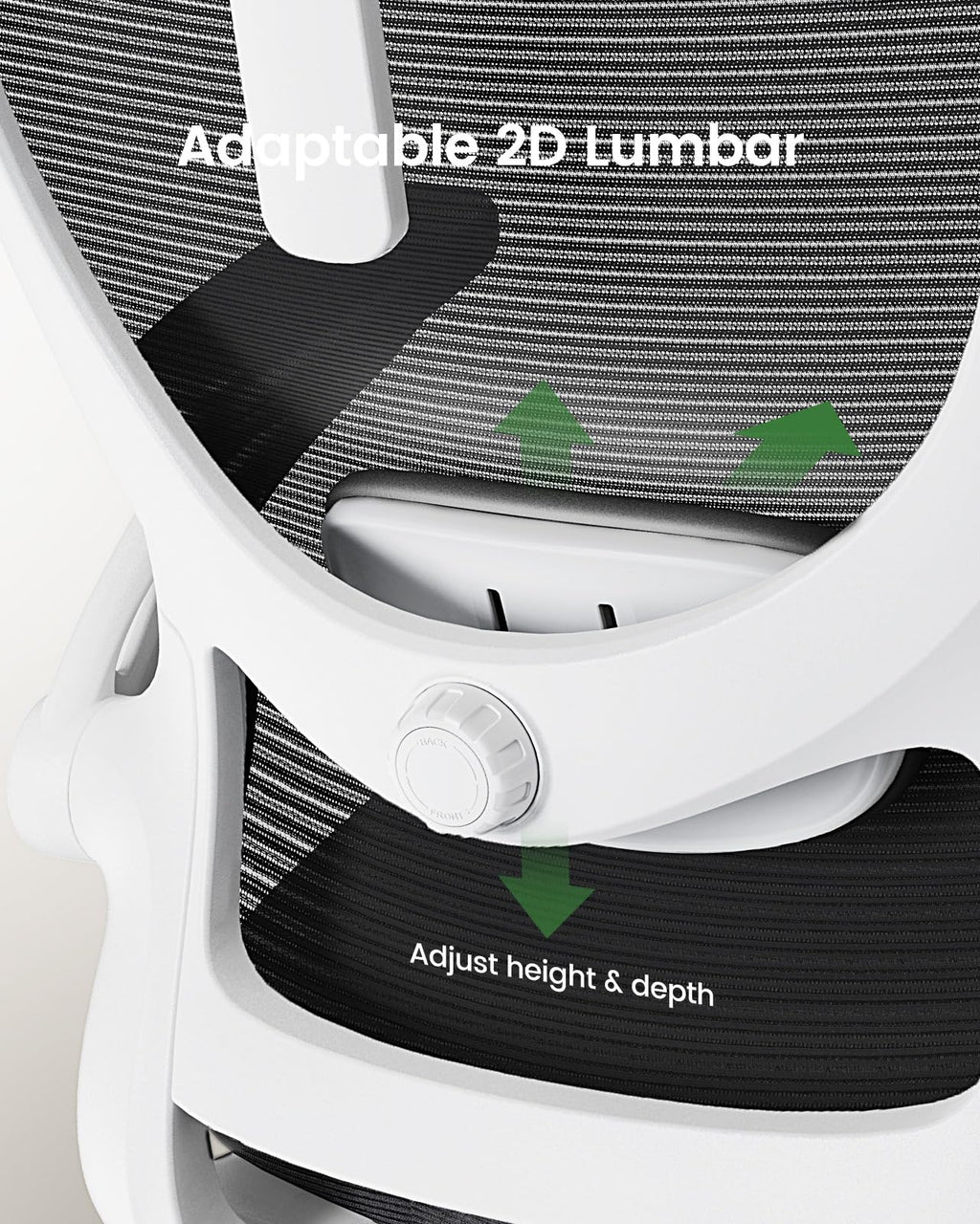 ComfortPro Ergonomic Office Chair: High Back Mesh with Adjustable Lumbar Support - Task & Tether