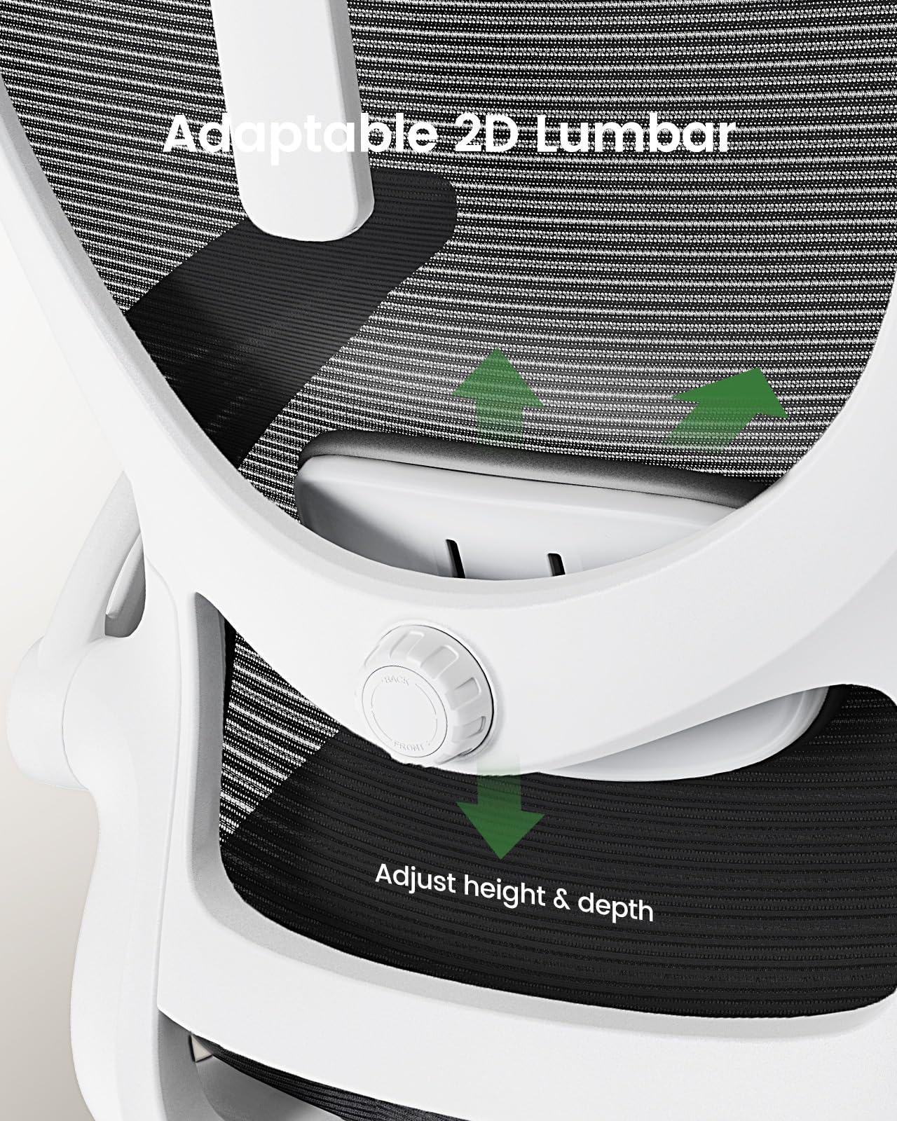 ComfortPro Ergonomic Office Chair: High Back Mesh with Adjustable Lumbar Support - Task & Tether