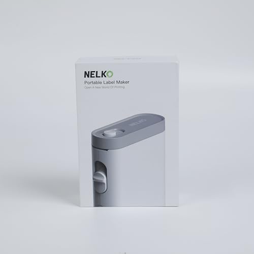 Nelko Wireless Bluetooth Label Maker Printer with Templates, White - Task & Tether