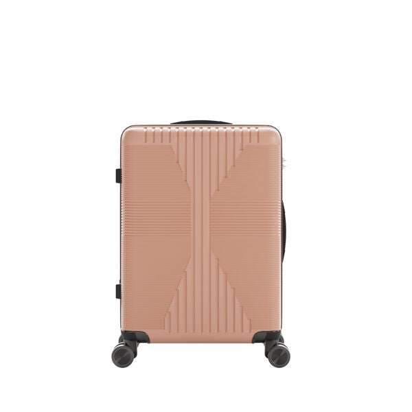 Non - TSA customs lock 3 - in - 1 PP trolley case, 20in, 24in, 28in PP rose gold - Task & Tether