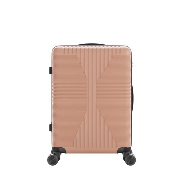 Non - TSA customs lock 3 - in - 1 PP trolley case, 20in, 24in, 28in PP rose gold - Task & Tether