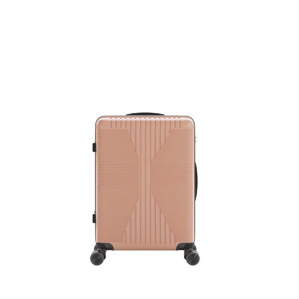 Non - TSA customs lock 3 - in - 1 PP trolley case, 20in, 24in, 28in PP rose gold - Task & Tether