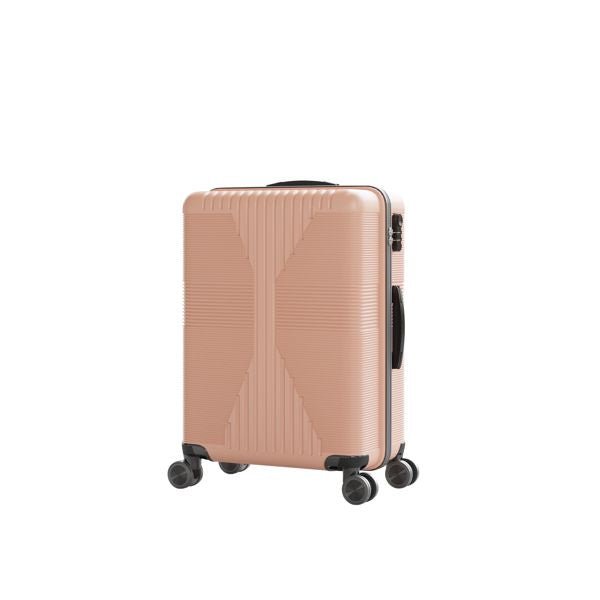Non - TSA customs lock 3 - in - 1 PP trolley case, 20in, 24in, 28in PP rose gold - Task & Tether