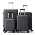 Non - TSA customs lock 4 - in - 1 PP trolley case, 16in, 20in, 24in, 28in, PP, dark gray - Task & Tether