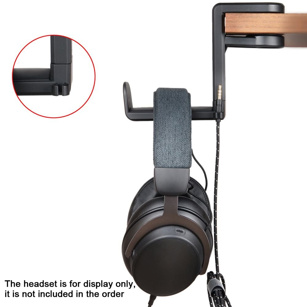 Adjustable PC Gaming Headset Stand with Rotating Arm Mount - Task & Tether