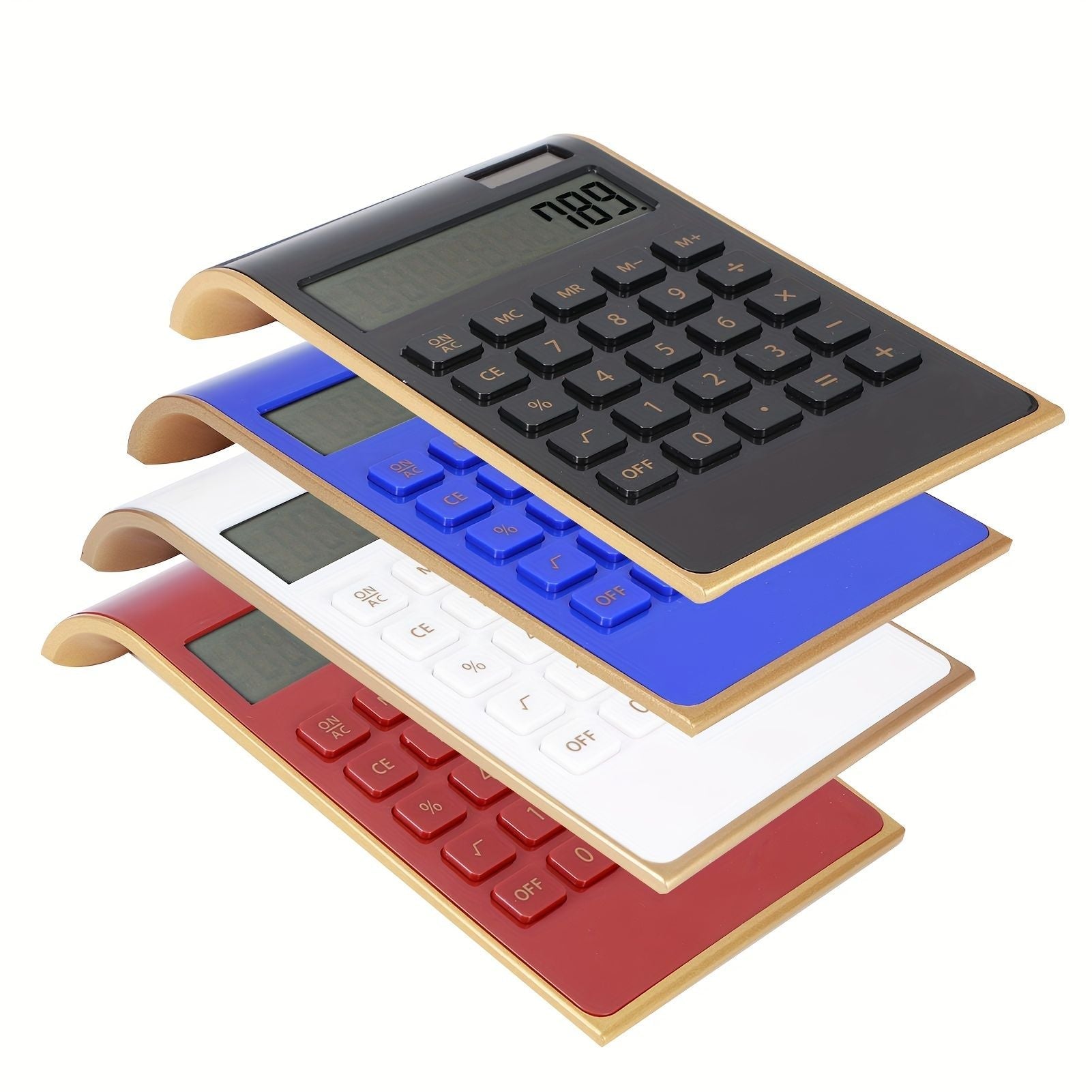 Slim Solar Calculator: Perfect for Students and Office Supplies! - Task & Tether