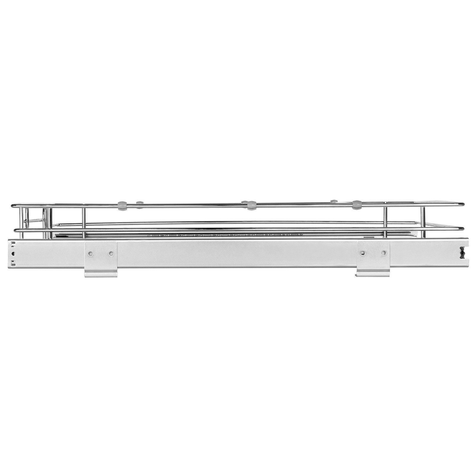 VEVOR 17"W x 21"D Pull Out Cabinet Organizer, Heavy Duty Slide Out Pantry Shelves, Chrome - Plated Steel Roll Out Drawers, Sliding Drawer Storage for Home, Inside Kitchen Cabinet, Bathroom, Under Sink - Task & Tether