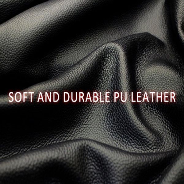 Orange PU Leather Gaming Chair with Footrest - Comfortable 360° Swivel Gamer Chair for Heavy Adults - Task & Tether